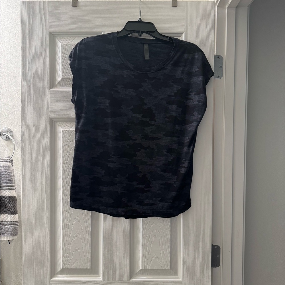 Navy/gray Camo Women's Top